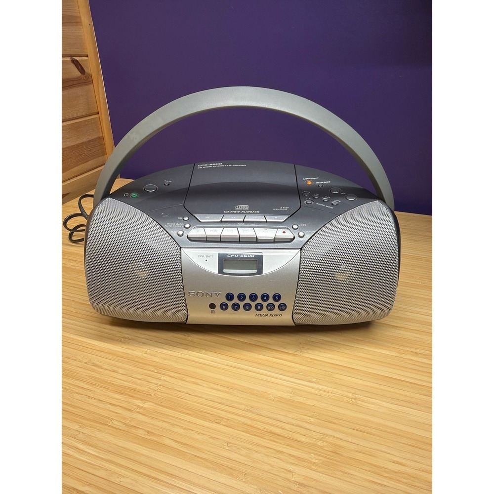Sony CFD-S500 CD Radio Cassette Recorder Boombox Parts Repair Intermittent CD